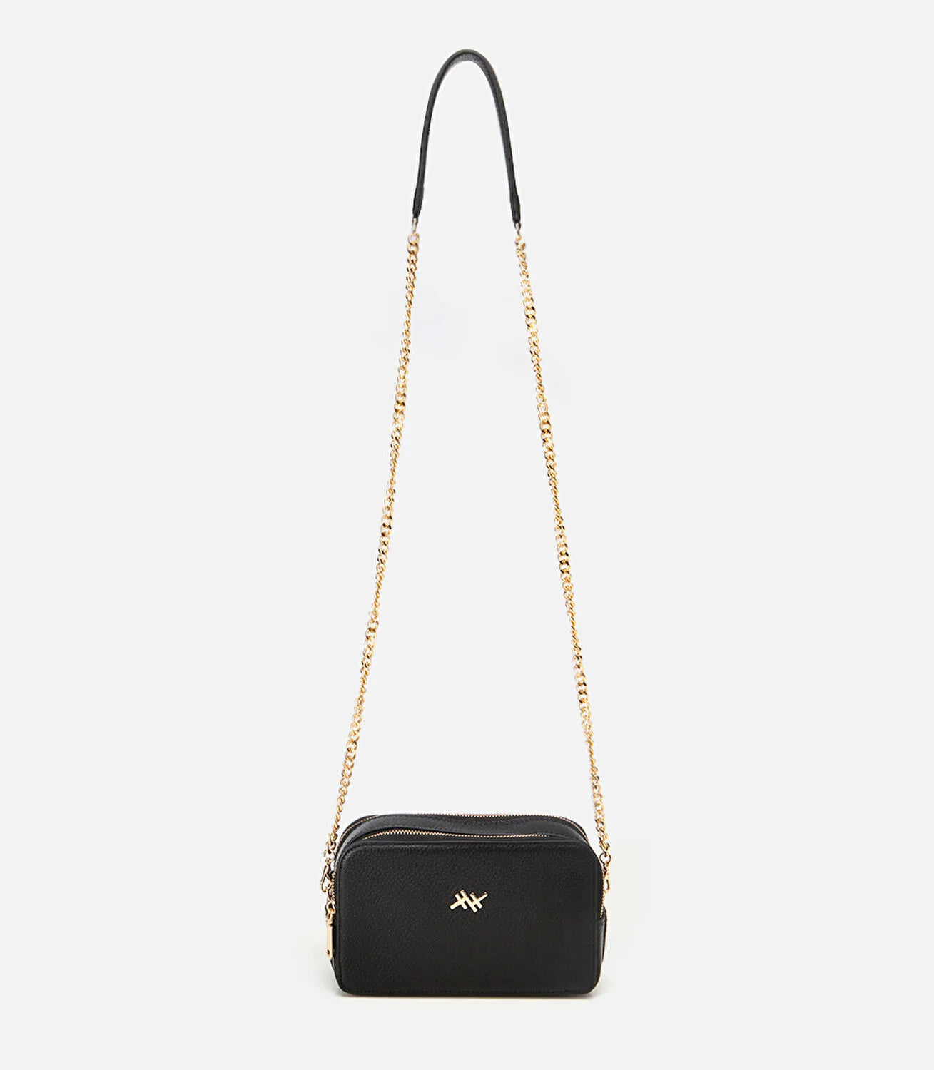 Women's Leather Mini Bag - Black