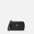 Women's Leather Mini Crossbody Bag - Navy
