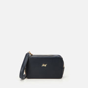Women's Leather Mini Bag - Navy