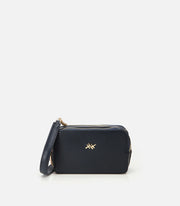 Women's Leather Mini Bag - Navy