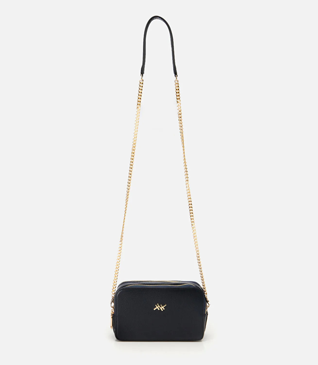 Women's Leather Mini Bag - Navy
