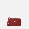 Women's Leather Mini Crossbody Bag - Burgundy