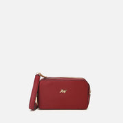 Women's Leather Mini Bag - Burgundy
