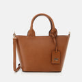Women's Genuine Leather Handbag Bag - Tan