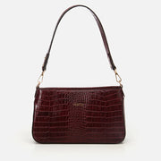 Women’s Leather Shoulder Bag - Burgundy