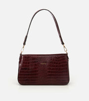Women’s Leather Shoulder Bag - Burgundy