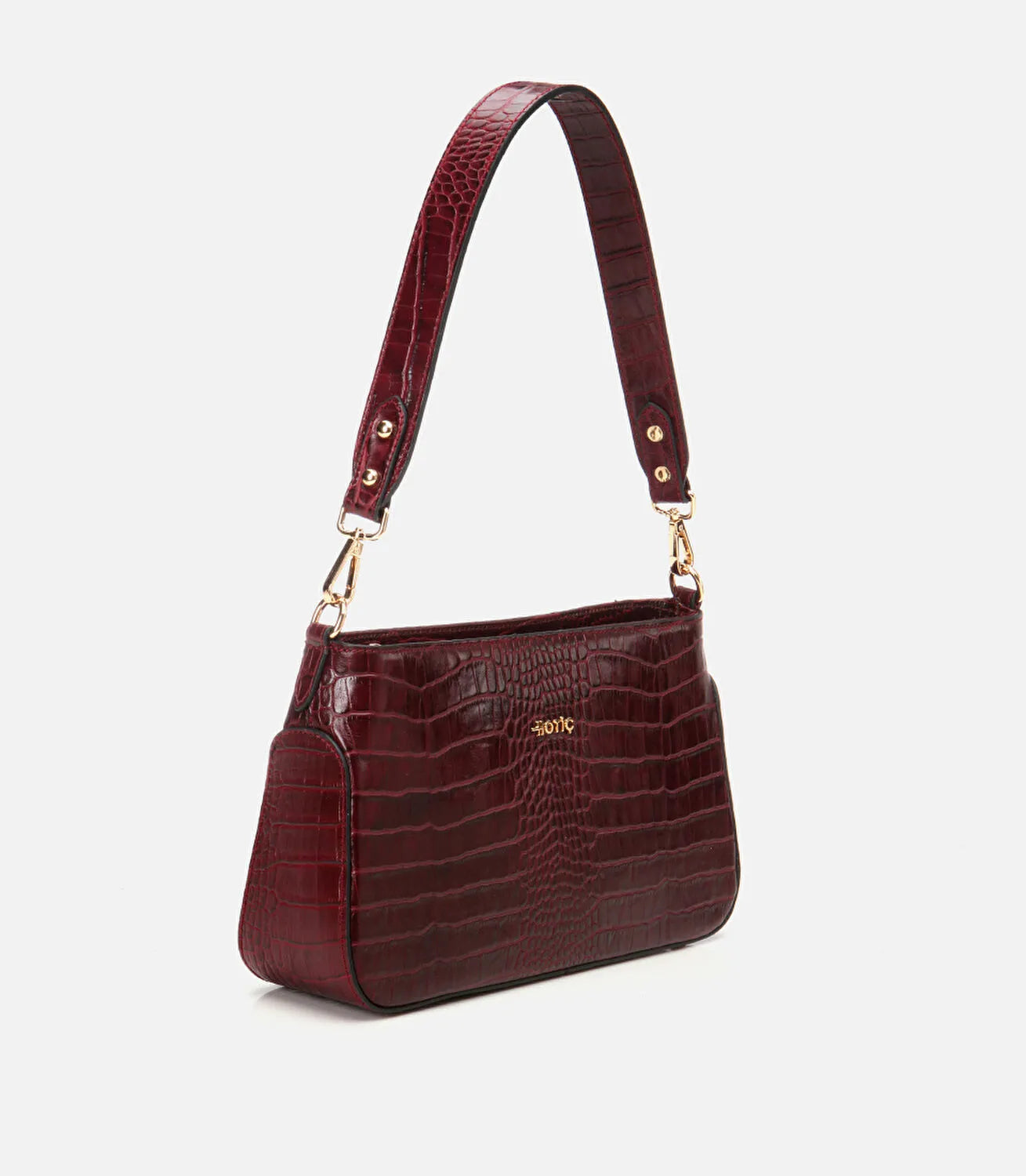 Women’s Leather Shoulder Bag - Burgundy