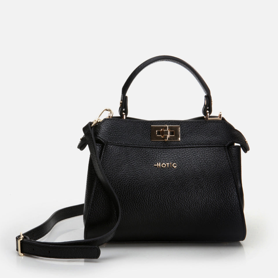 Women’s Leather Mini Crossbody Bag - Black