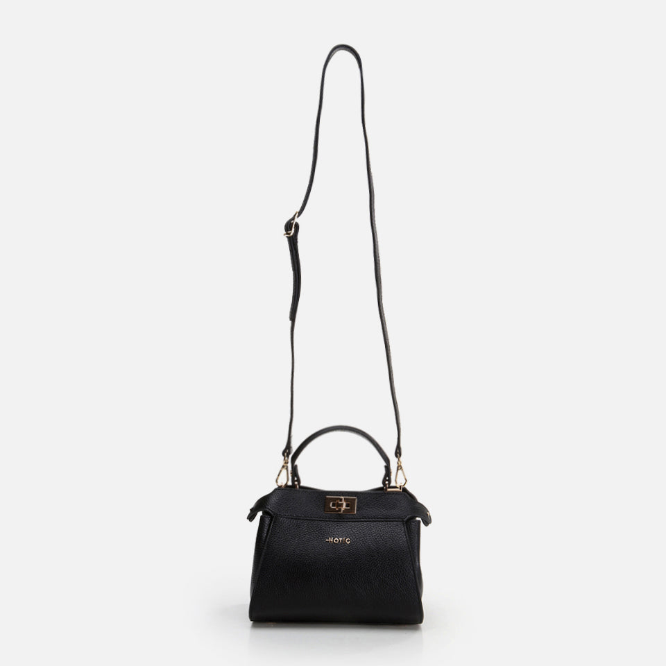 Women’s Leather Mini Crossbody Bag - Black