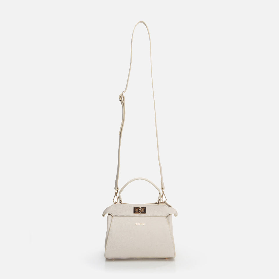 Women’s Leather Mini Crossbody Bag - Beige