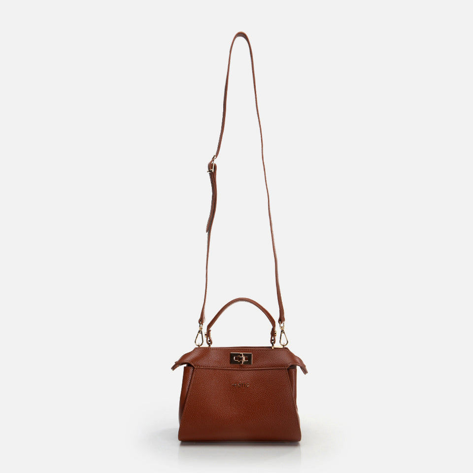 Women’s Leather Mini Crossbody Bag - Tan