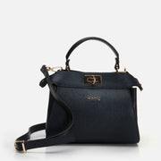 Women’s Leather Mini Crossbody Bag - Navy