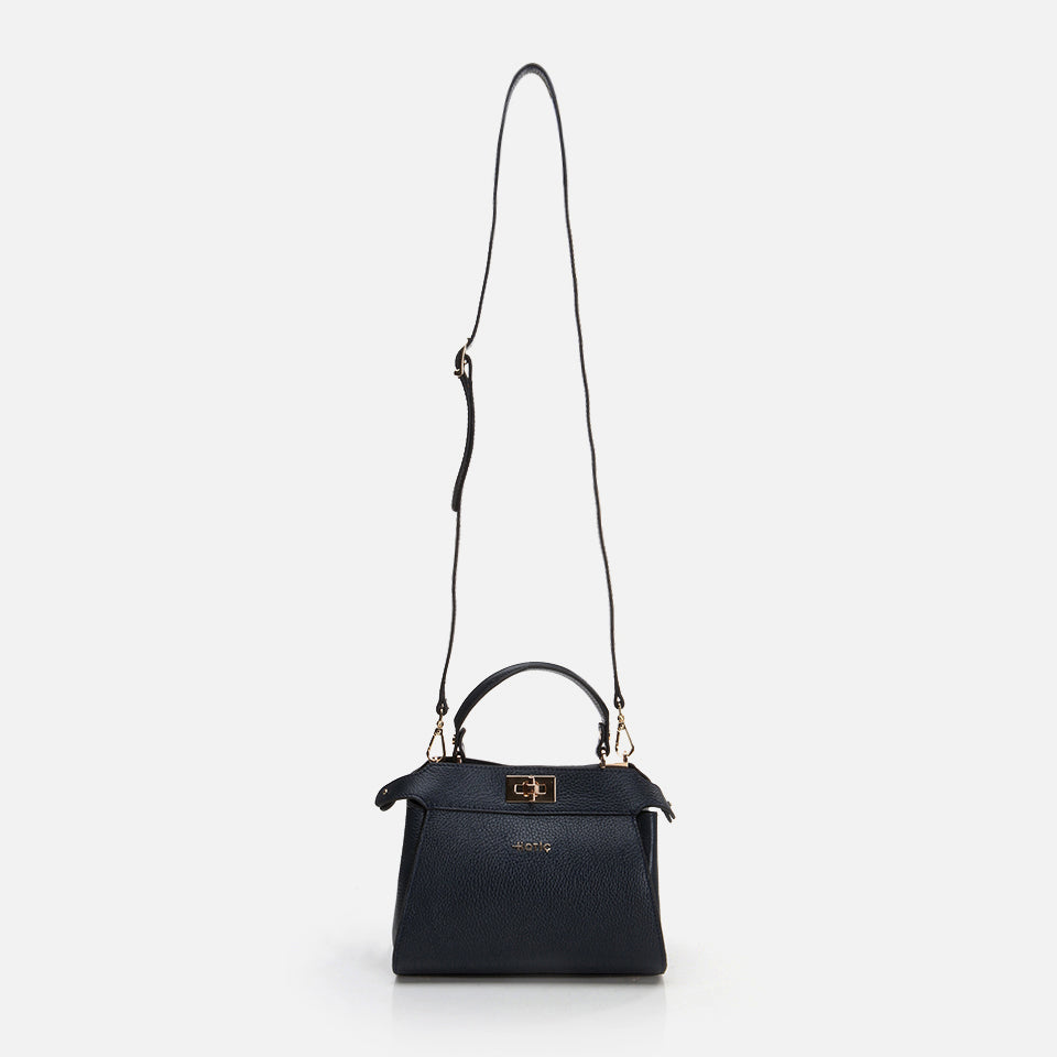 Women’s Leather Mini Crossbody Bag - Navy