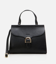 Women’s Leather Shoulder Bag - Black