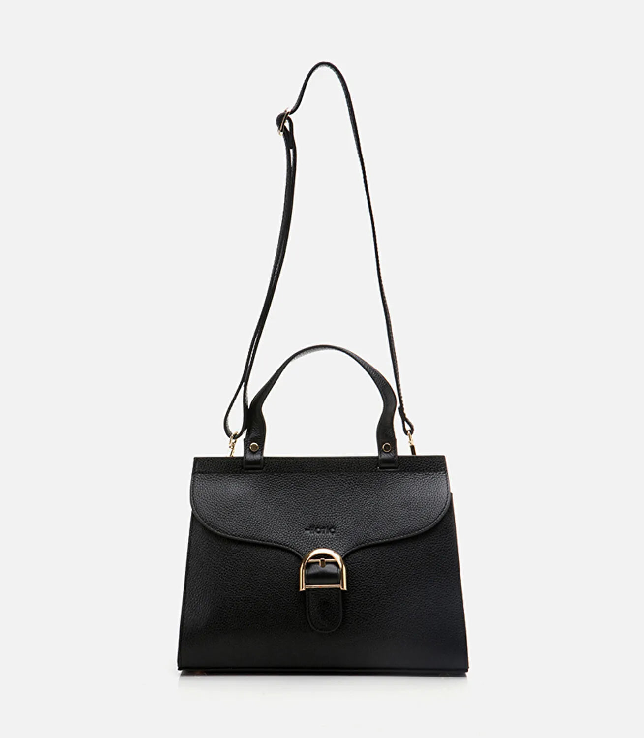 Women’s Leather Shoulder Bag - Black