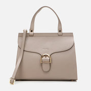 Women’s Leather Shoulder Bag - Taupe