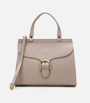 Women’s Leather Shoulder Bag - Taupe