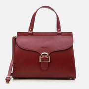 Women’s Leather Shoulder Bag - Burgundy