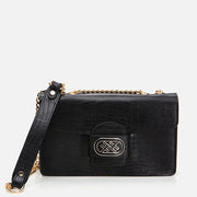 Women’s Leather Shoulder Bag - Black