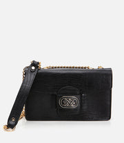 Women’s Leather Shoulder Bag - Black