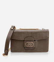Women’s Leather Shoulder Bag - Taupe