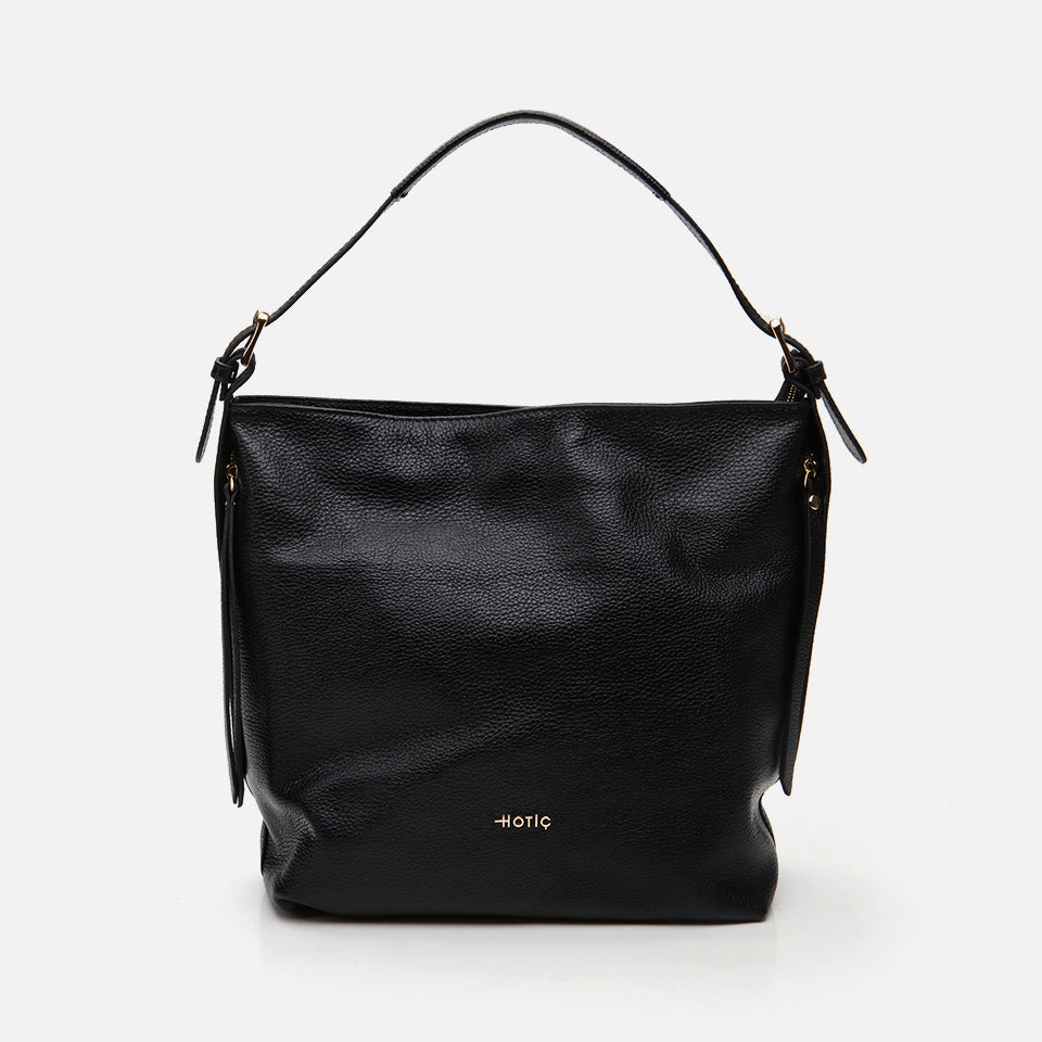 Women’s Genuine Leather Shoulder Bag - Black