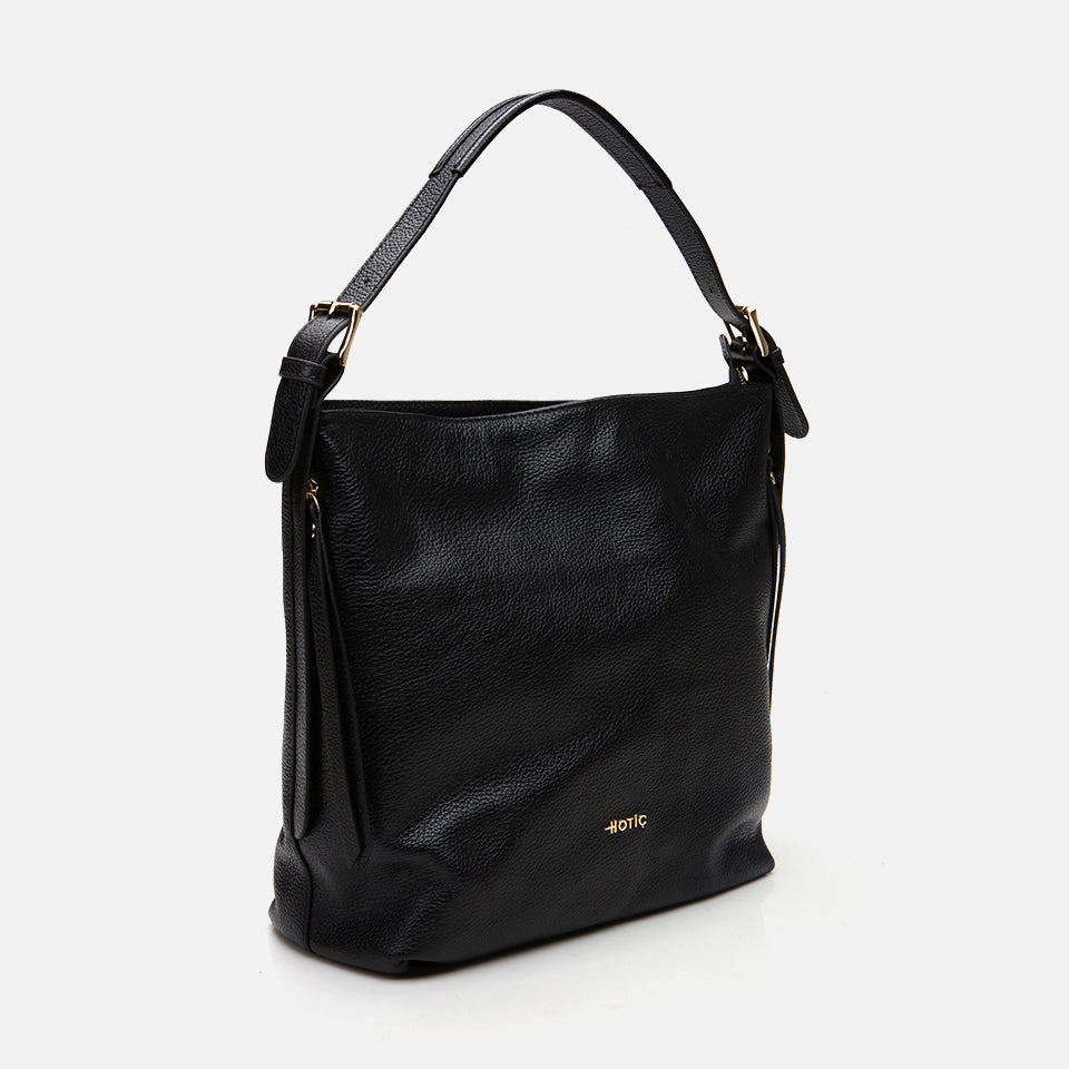 Women’s Genuine Leather Shoulder Bag - Black