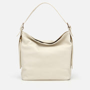 Women’s Genuine Leather Shoulder Bag - Ecru