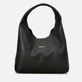 Women's Genuine Leather Shoulder Bags - Black