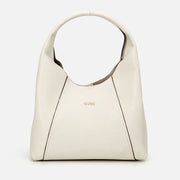 Women’s Genuine Leather Shoulder Bag - Ecru