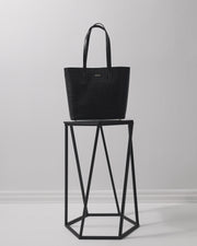 Women’s Leather 2-in-1 Tote & Clutch - Black