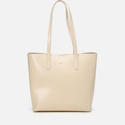 Women’s Leather 2-in-1 Tote & Clutch - Ecru