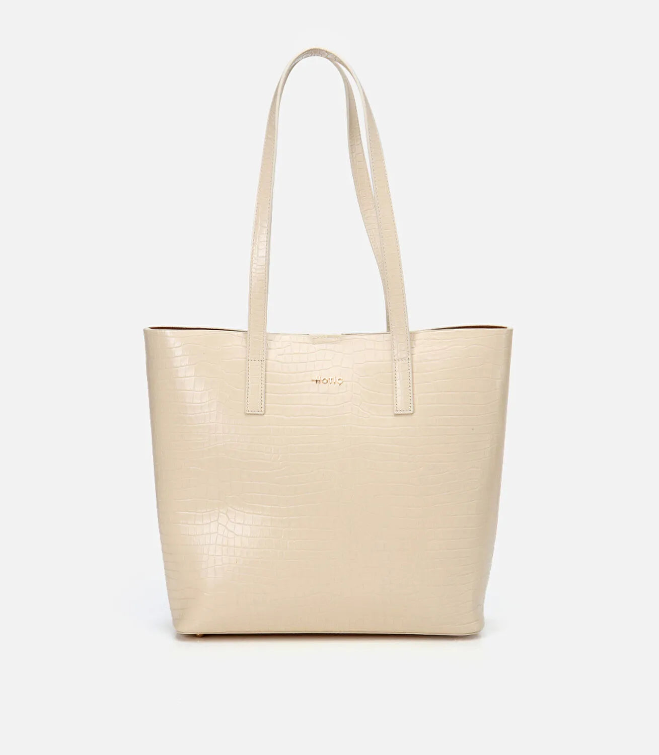 Women’s Leather 2-in-1 Tote & Clutch - Ecru