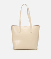 Women’s Leather 2-in-1 Tote & Clutch - Ecru