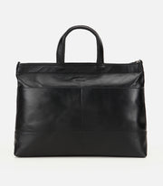 Men's Leather Briefcase - Black